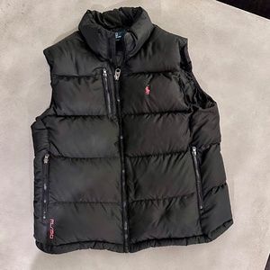 Polo by Ralph Lauren Down Puffer Vest RL 150, Size L, Black